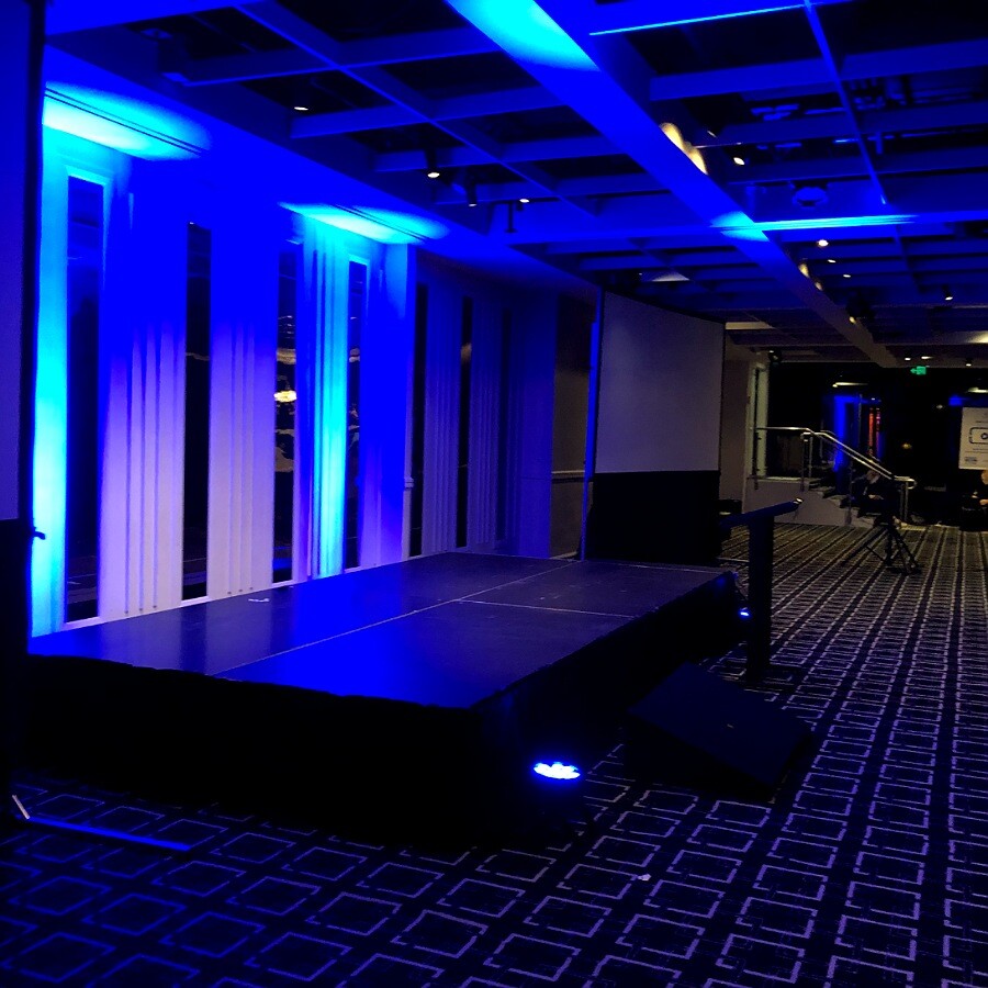RGB Par Lights and Stage hire
