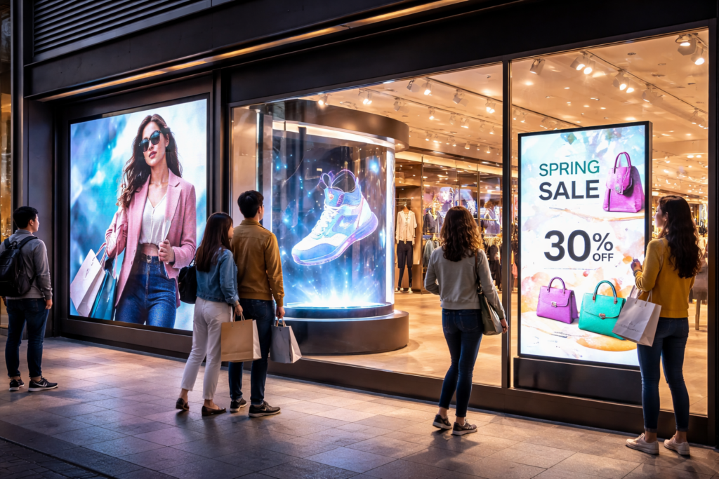 Interactive shopping experience with AV