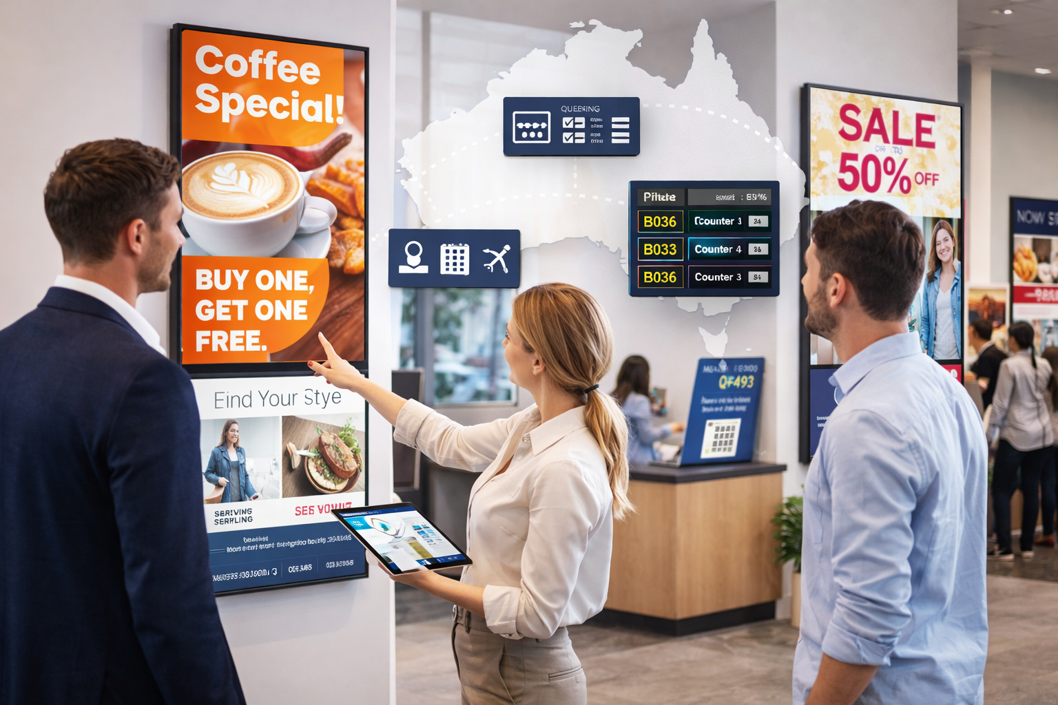 Digital signage solutions in action Digital signage solutions in action